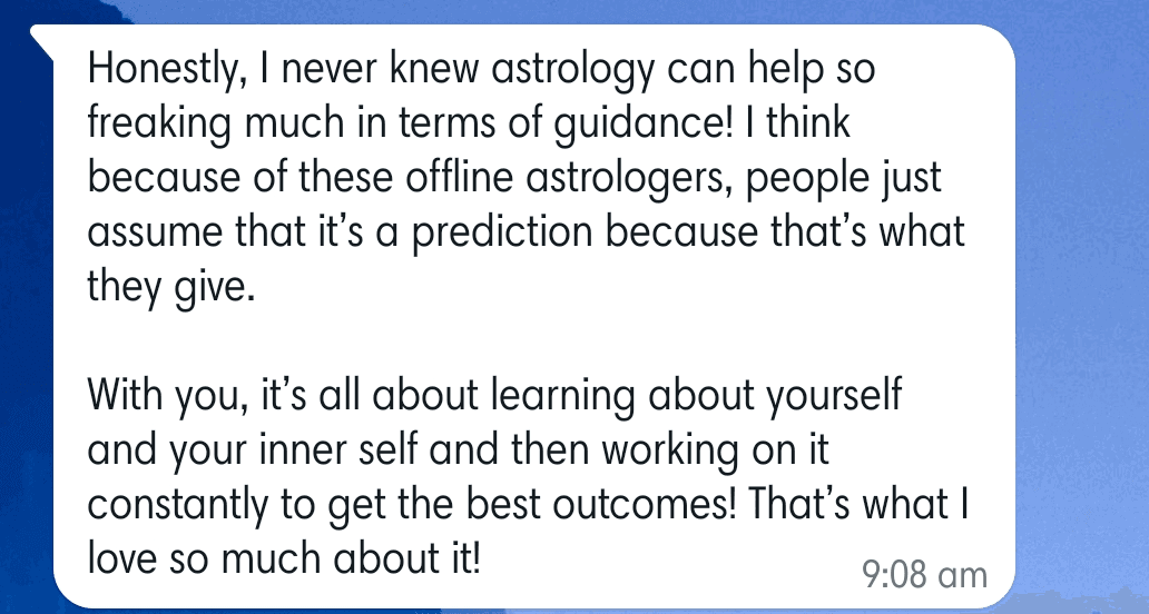 Client testimonial