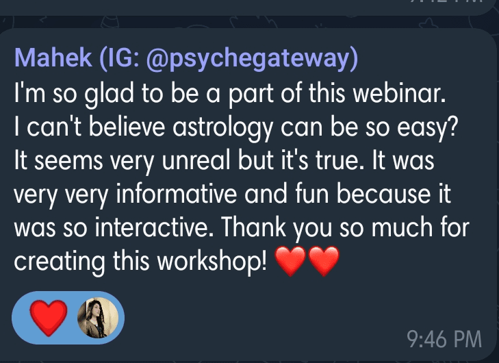 Client testimonial