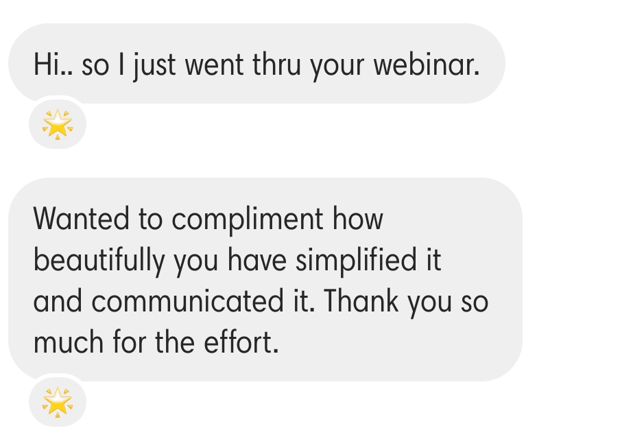 Client testimonial