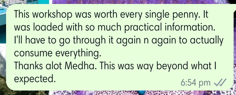 Client testimonial