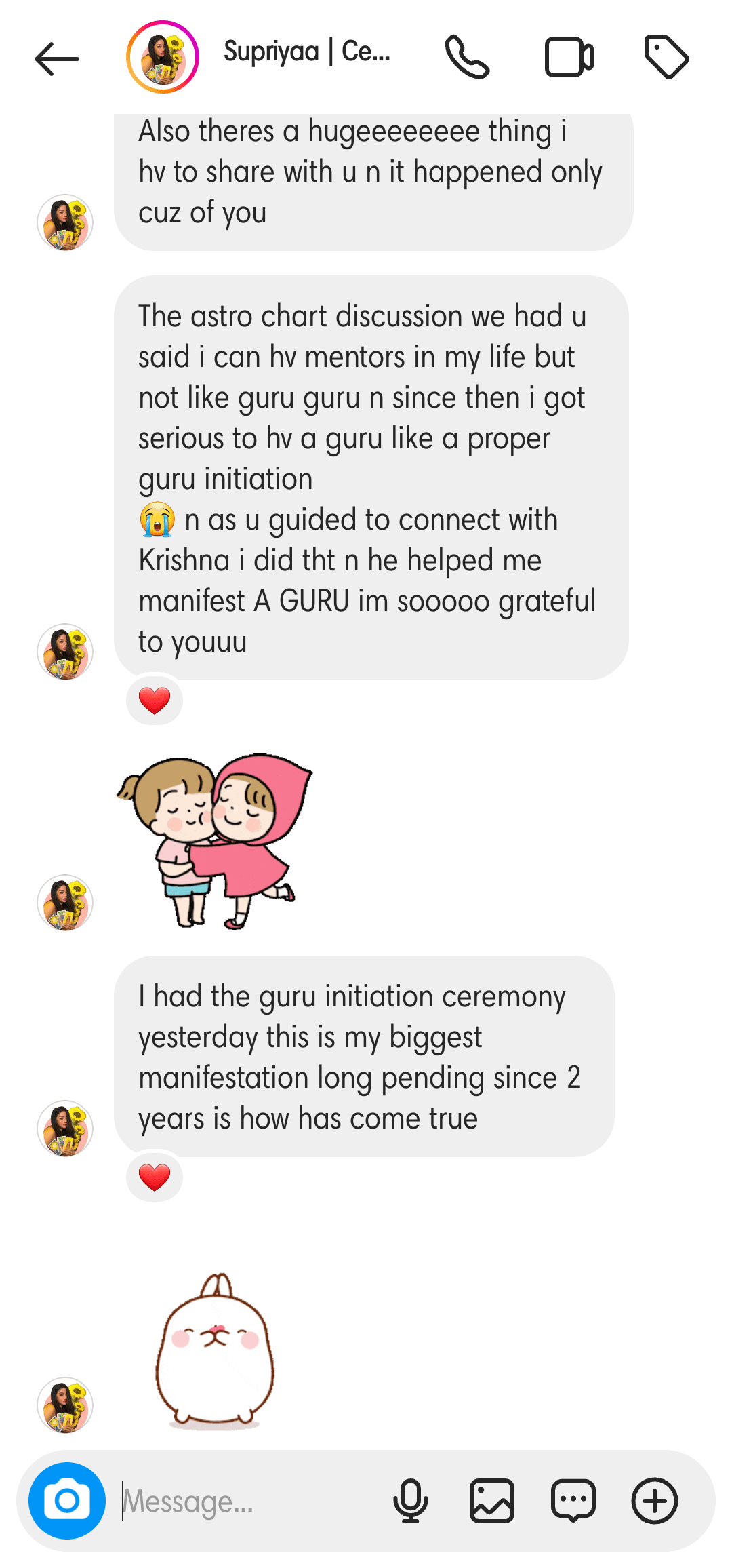 Client testimonial
