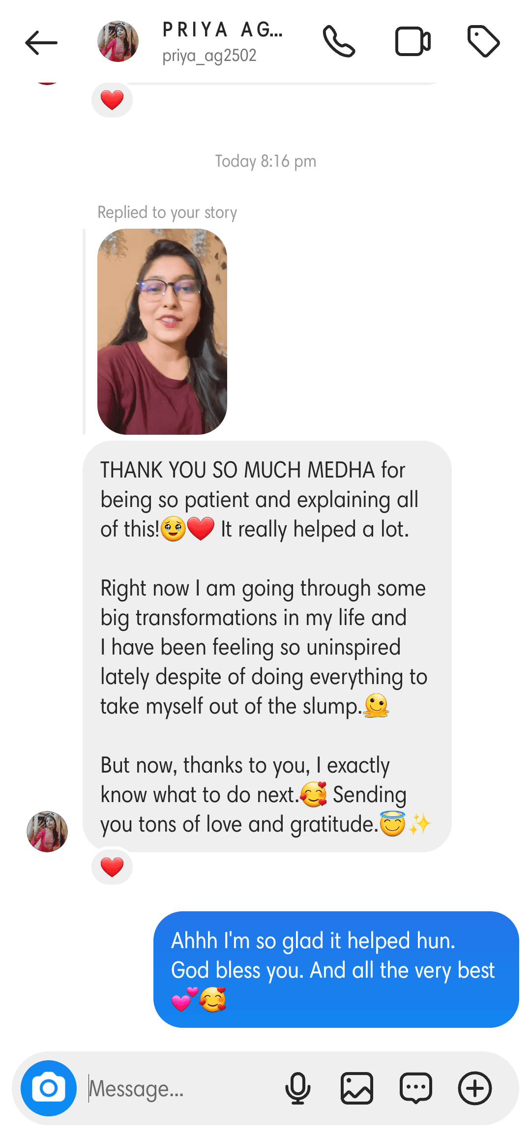 Client testimonial